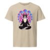 Mushroom Meditation Organic Mid Tee desert dust front