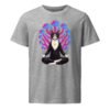 Mushroom Meditation Organic Mid Tee heather grey front