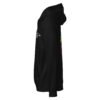 Nine Lives Puddy Tat Midweight Hoodie left side black with white Keanu Organics sleeve logo